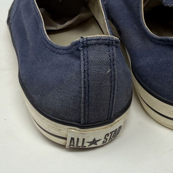 Converse John Varvatos Sneakers Mens 9 Blue Canvas Slip On Low Top Shoes - Picture 11 of 16